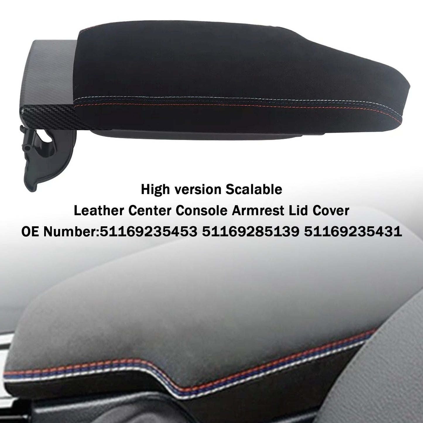 For BMW F30 F31 F32 F33 F34 12-19 51169235453 Center Console Armrest Lid