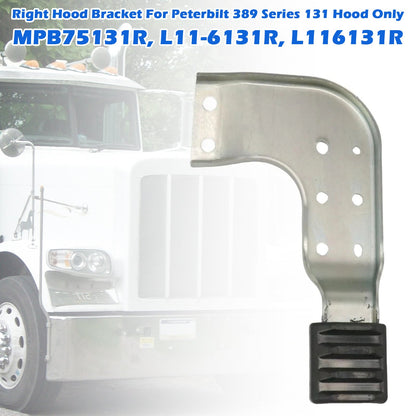 Peterbilt 389 131 MPB75131L MPB75131R Right Hood Brackets Set