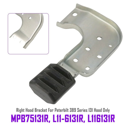 Peterbilt 389 131 MPB75131L MPB75131R Right Hood Brackets Set