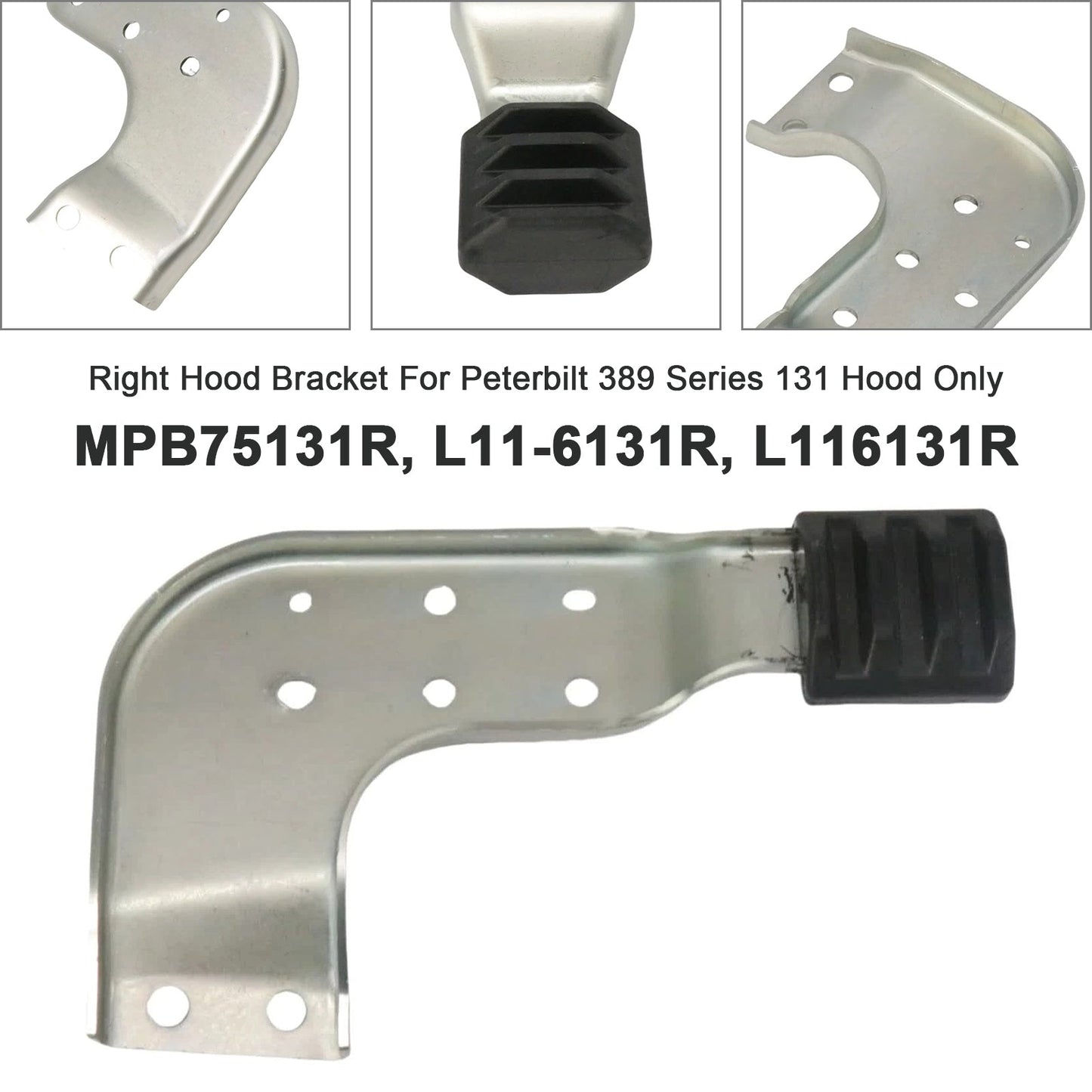 Peterbilt 389 131 MPB75131L MPB75131R Right Hood Brackets Set