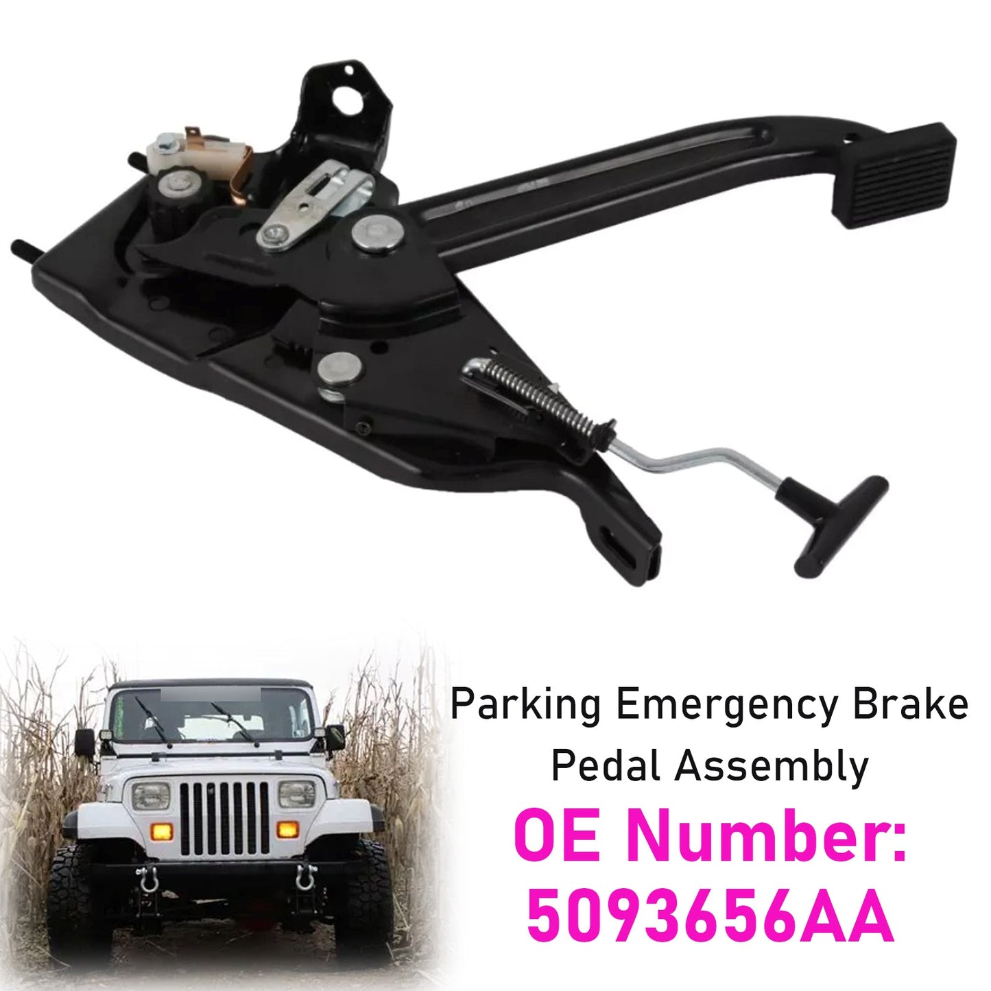 1987-1995 Jeep Wrangler YJ 5093656AA Parking Emergency Brake Pedal Assembly