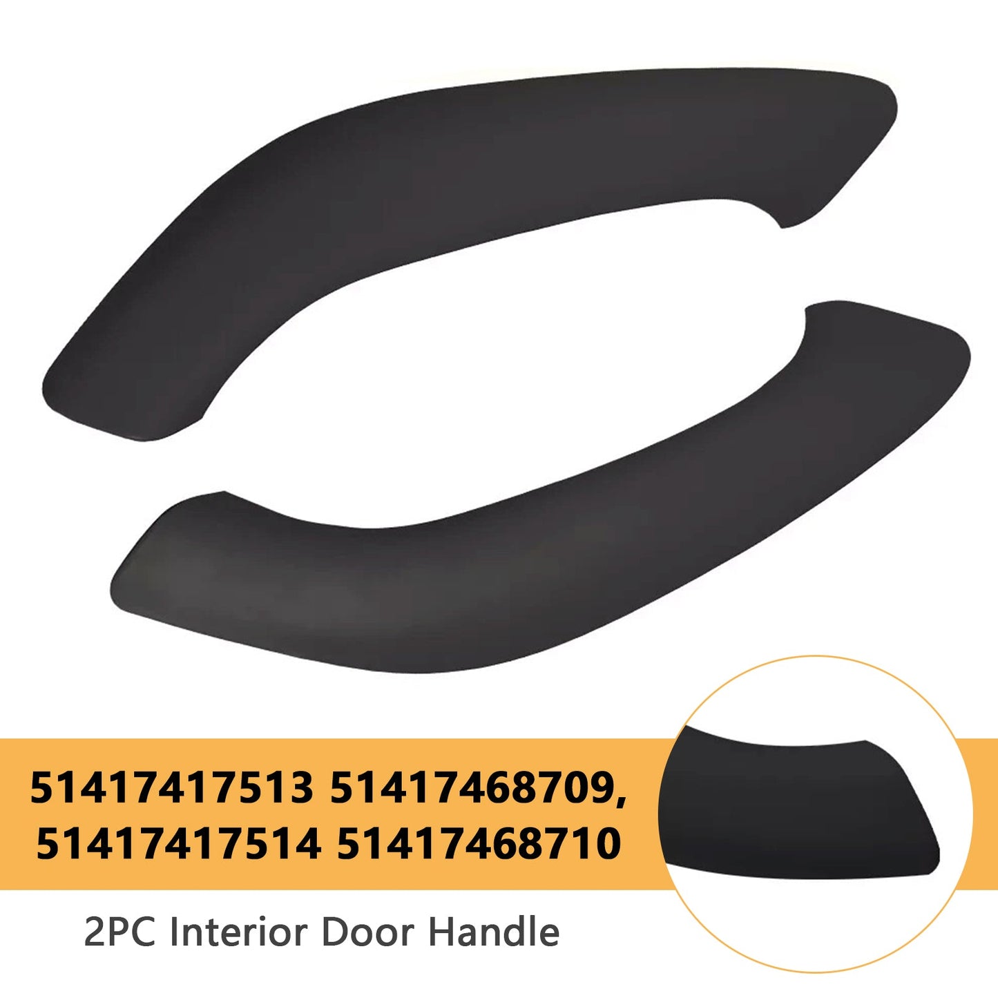 BMW X2 F39 2016-2020 X1 F48 F49 16-20 51417417513 2PC Interior Door Handle