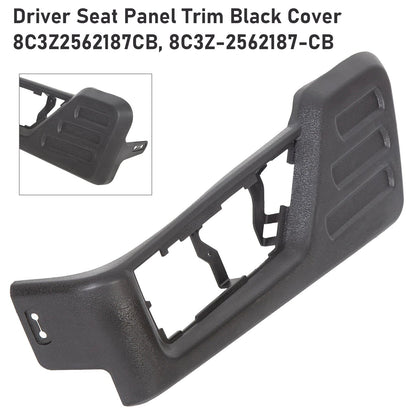 2008-2010 Ford F-250 Super Duty 8C3Z2562187CB Driver Seat Panel Trim Black Cover