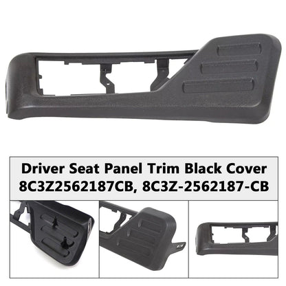 2008-2010 Ford F-250 Super Duty 8C3Z2562187CB Driver Seat Panel Trim Black Cover
