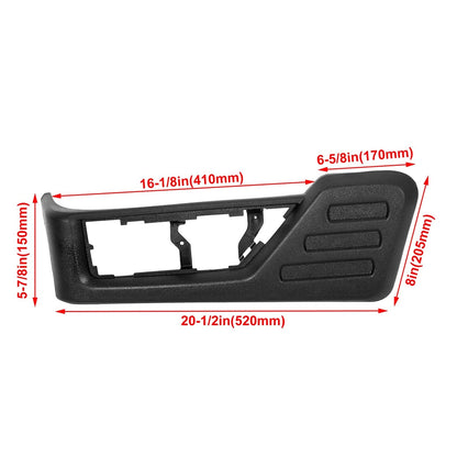 2008-2010 Ford F-550 Super Duty 8C3Z2562187CB Driver Seat Panel Trim Black Cover