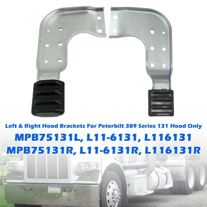 Peterbilt 389 Series 131 Hood MPB75131L MPB75131R  Left & Right Hood Brackets Set (Copy)
