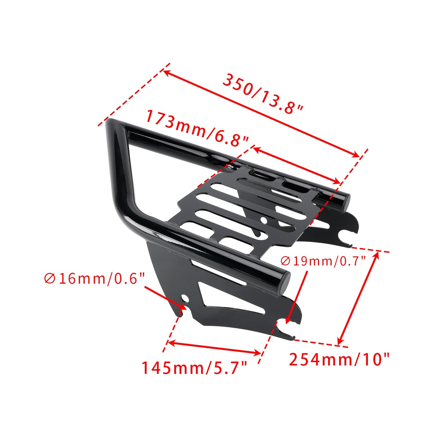 2011-2013/2016-2019 Road Glide Ultra FLTRU Detachable Mounting Rear Luggage Rack Carrier Fit