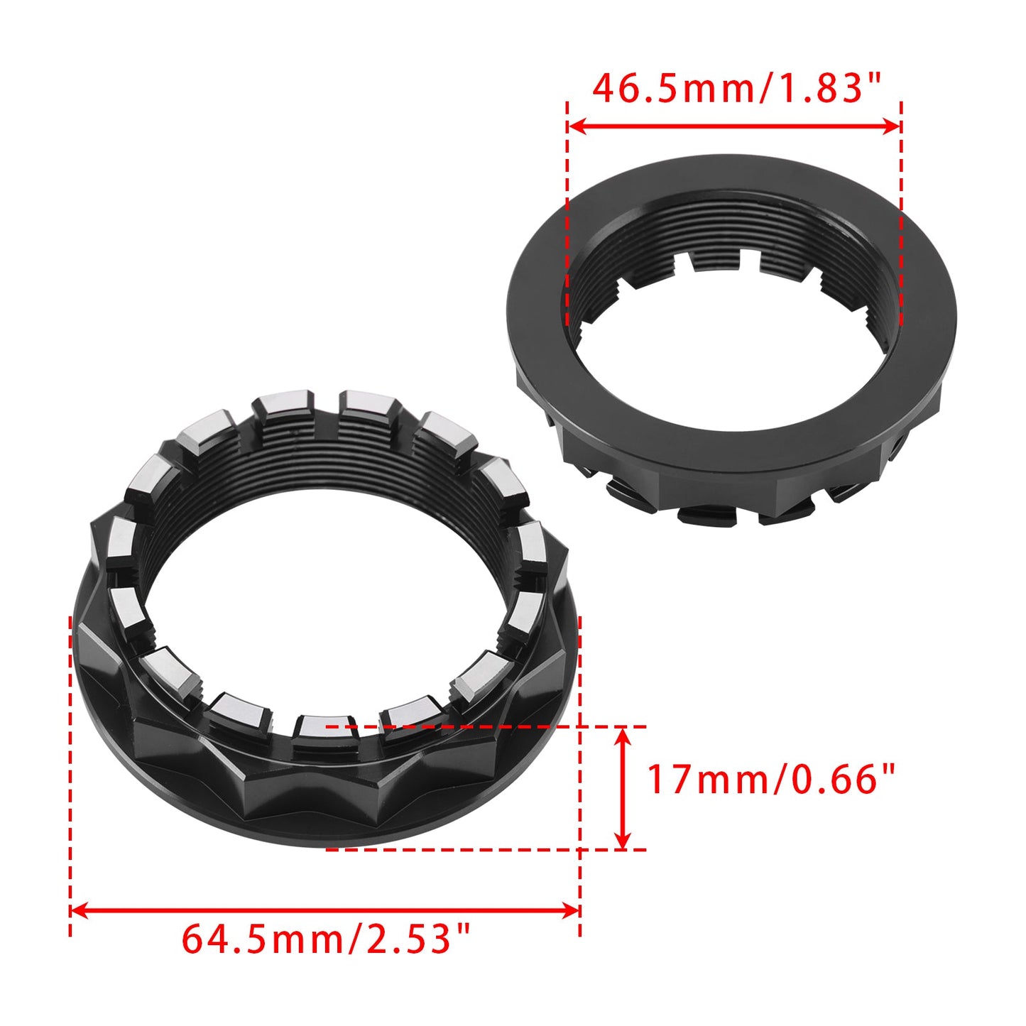 Ducati 1098 1198 Panigale 1199 1299 V2 V4 Diavel Rear Wheel Axle Nut Black