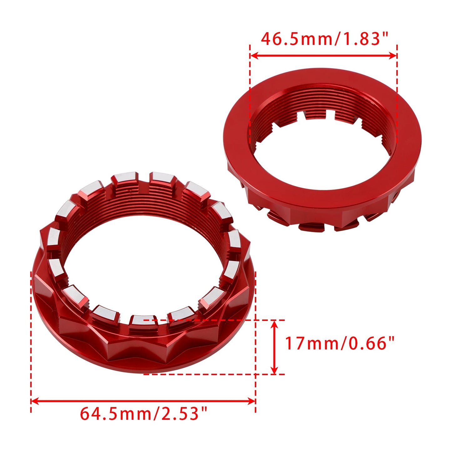 Ducati 1098 1198 Panigale 1199 1299 V2 V4 Diavel Rear Wheel Axle Nut Red