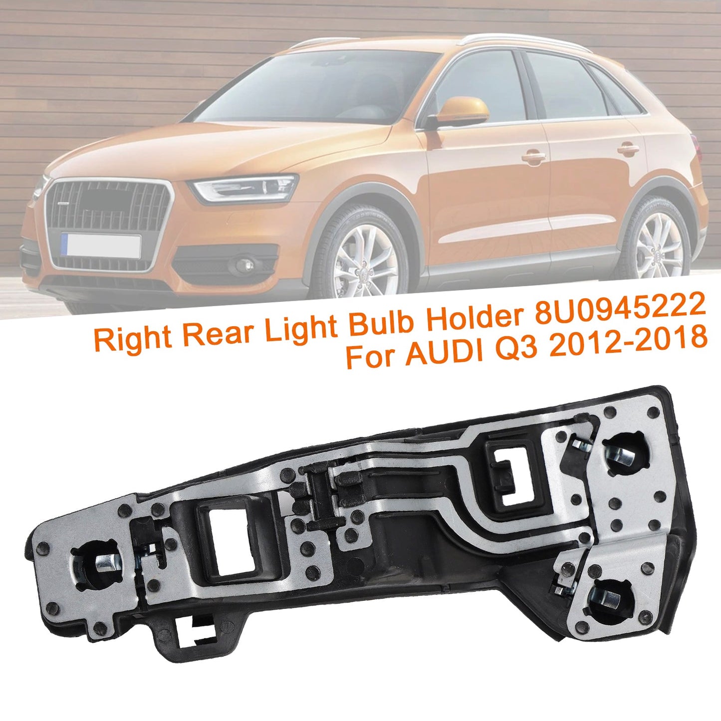 2012-2018 AUDI Q3 Halogen 8U0945222 Right Rear Light Bulb Holder