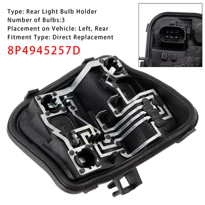 Left Rear Light Bulb Holder 2009-2013(8PA) Audi A3 5 DOOR Sportback 8P4945257D