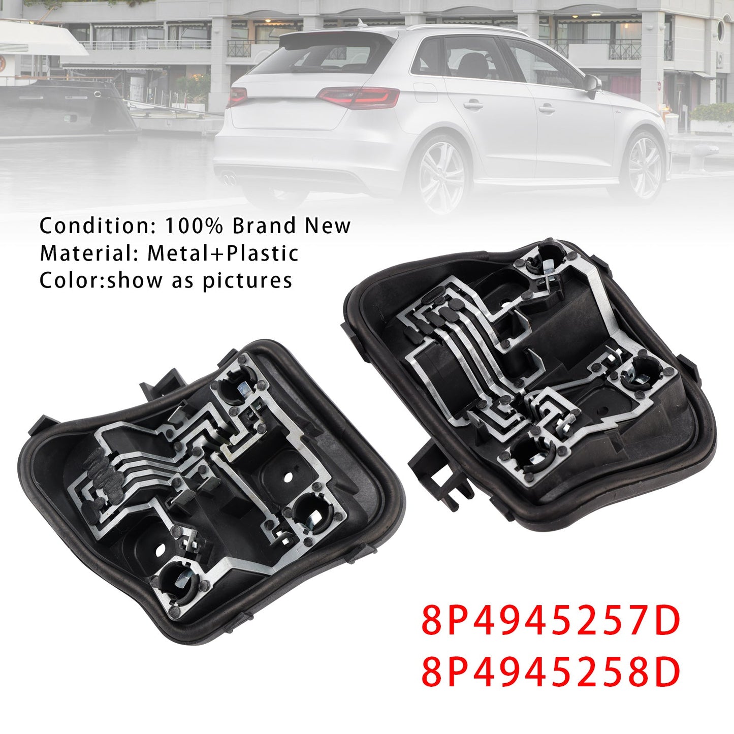 2009-2013(8PA) Audi A3 5 DOOR Sportback 8P4945257D 8P4945258D Left+Right Rear Light Bulb Holder