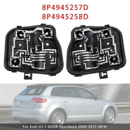 Left+Right Rear Light Bulb Holder 2009-2013(8PA) Audi A3 5 DOOR Sportback 8P4945257D 8P4945258D