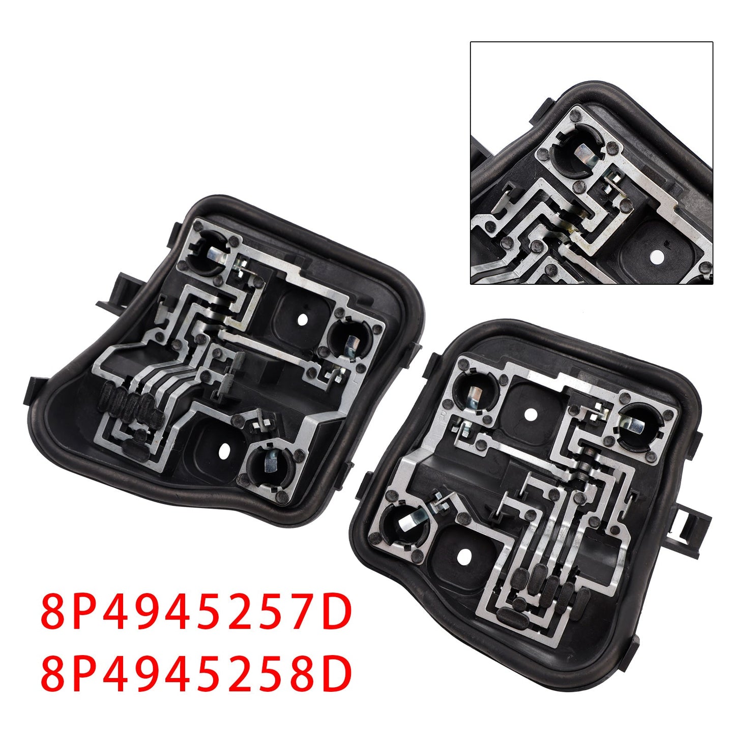 Left+Right Rear Light Bulb Holder 2009-2013(8PA) Audi A3 5 DOOR Sportback 8P4945257D 8P4945258D