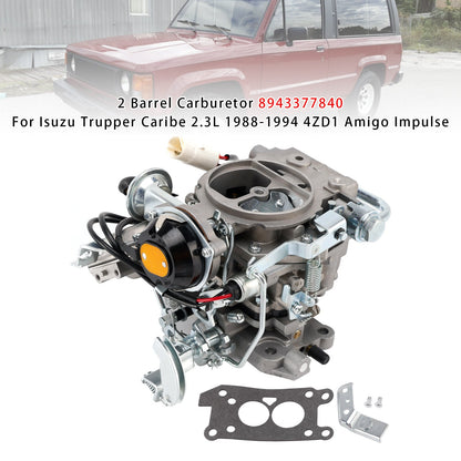 Isuzu Trupper Caribe 2.3L 1988-1994 4ZD1 Amigo Impulse 8943377840 2 Barrel Carburetor