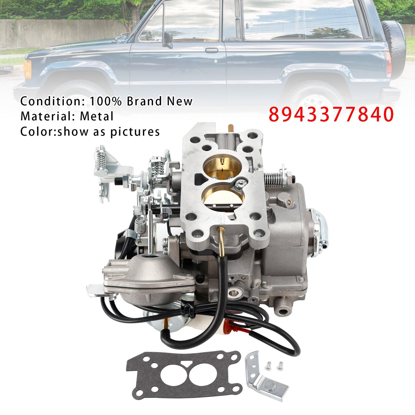 Isuzu Trupper Caribe 2.3L 1988-1994 4ZD1 Amigo Impulse 8943377840 2 Barrel Carburetor