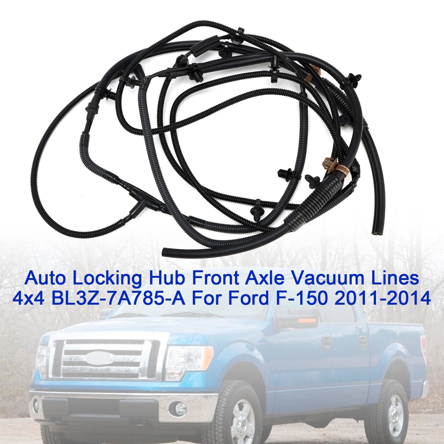 2011-2014 Ford F-150 BL3Z-7A785-A Auto Locking Hub Front Axle Vacuum Lines 4x4