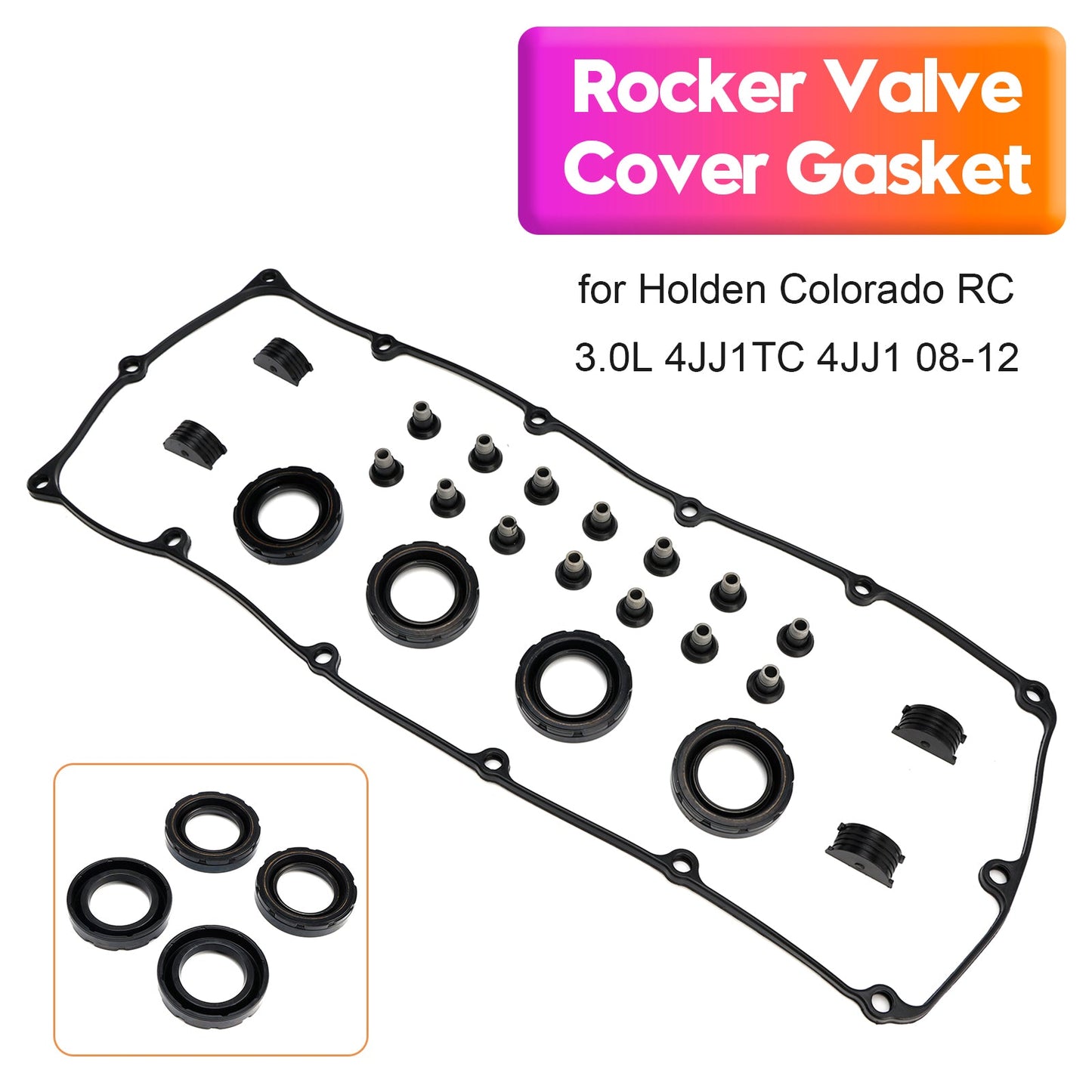 Rocker Valve Cover Gasket Holden Colorado RC 3.0L 4JJ1TC 4JJ1 08-1