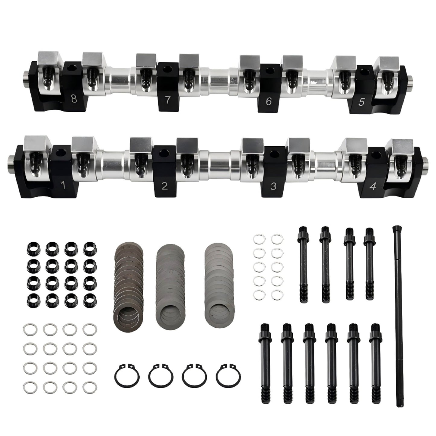 Shaft Mount Style 1.76 Ratio Full Roller Rocker Arms Ford FE 390 427 428