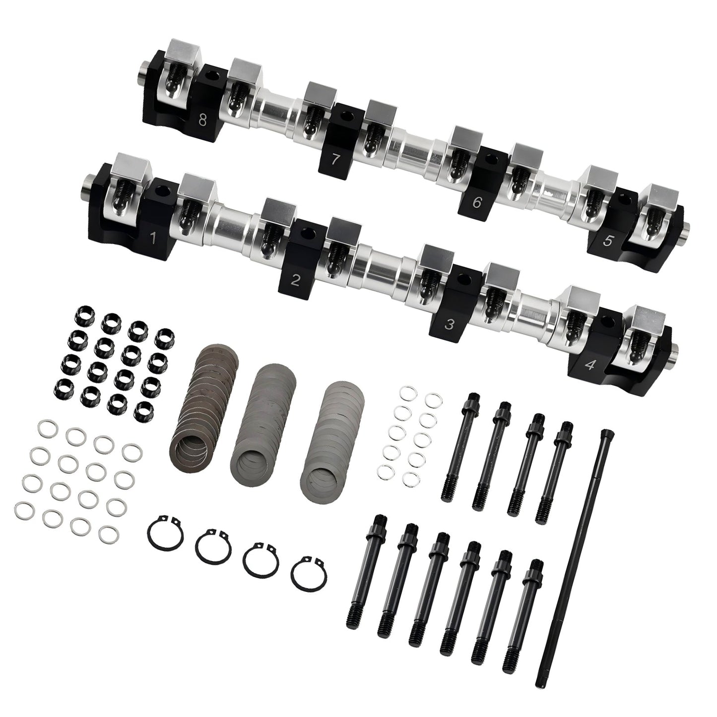 Shaft Mount Style 1.76 Ratio Full Roller Rocker Arms Ford FE 390 427 428