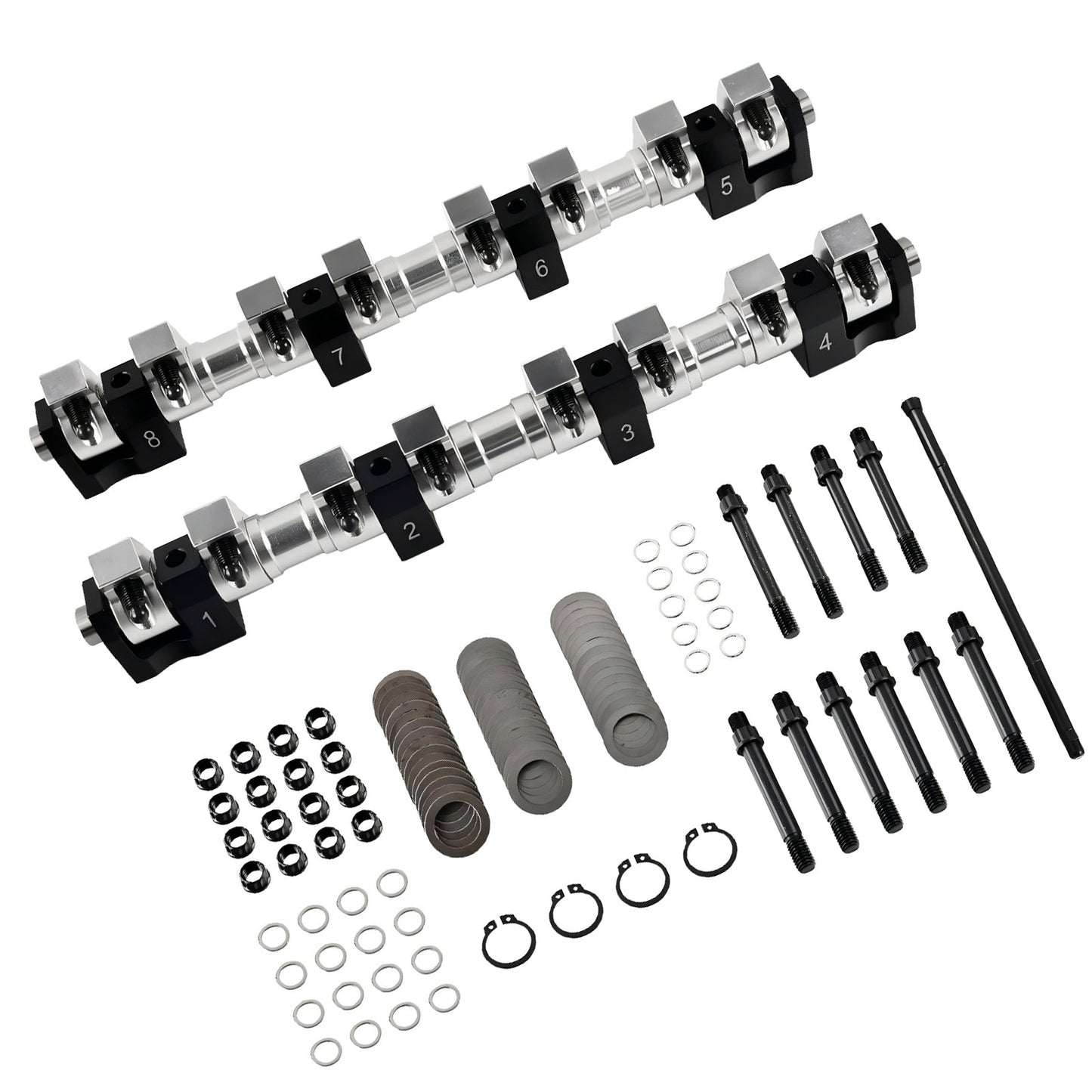 Shaft Mount Style 1.76 Ratio Full Roller Rocker Arms Ford FE 390 427 428