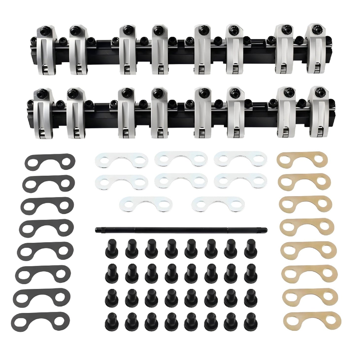 Chevy 350 Small Block Shaft Mount Style 1.5 Ratio Full Roller Rocker Arms
