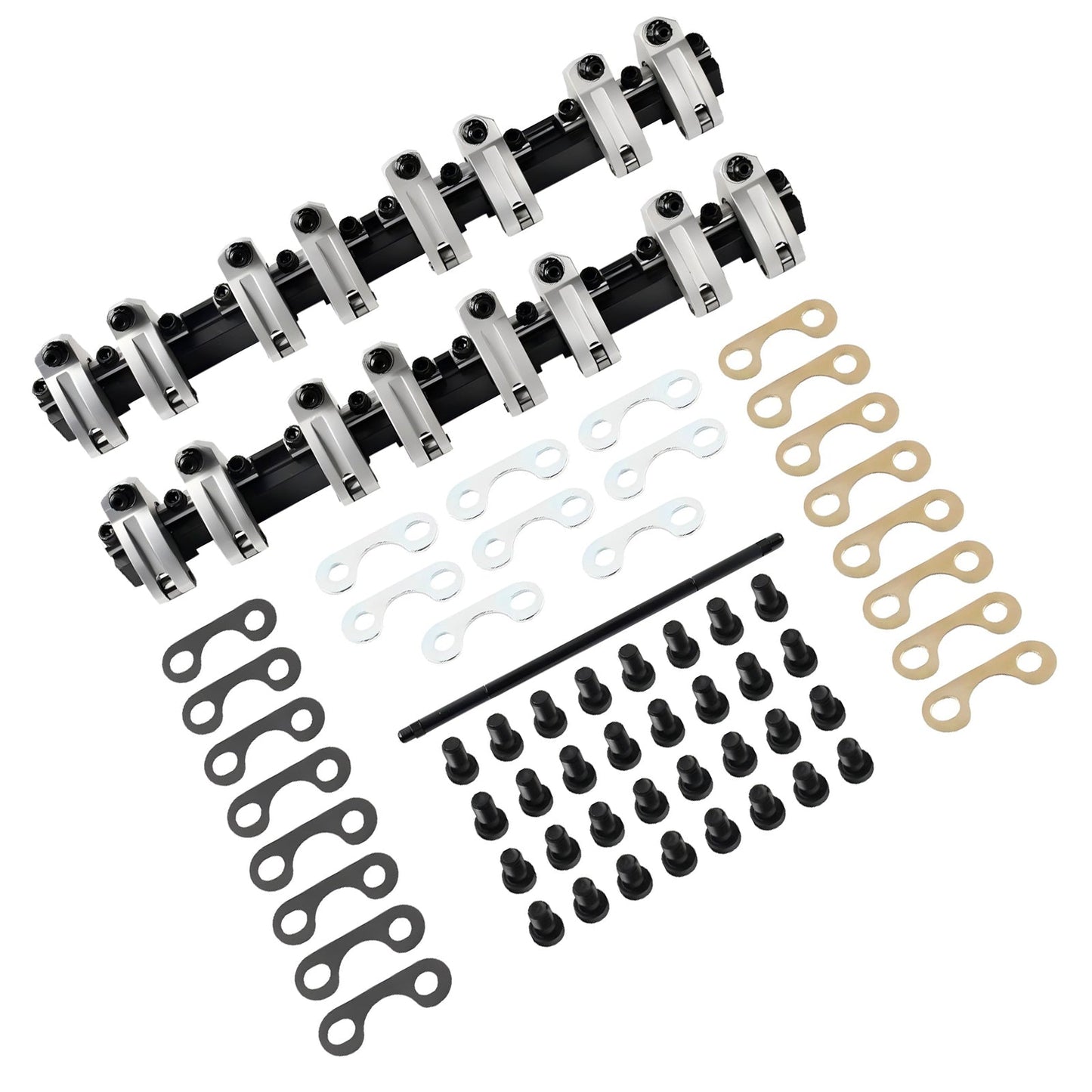 Chevy 350 Small Block Shaft Mount Style 1.5 Ratio Full Roller Rocker Arms