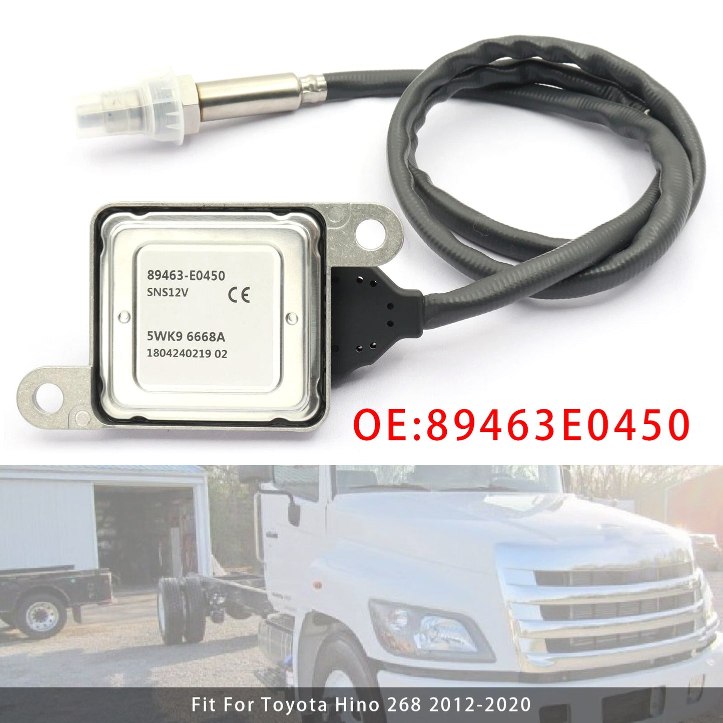 2012-2020 Toyota Hino 338 89463-E0450 Nox Nitrogen Oxide Oxygen Sensor