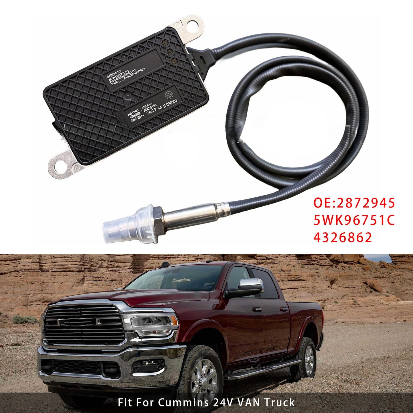 SNS24V Series Engines 5WK96751C Nox Nitrogen Oxide Oxygen Sensor