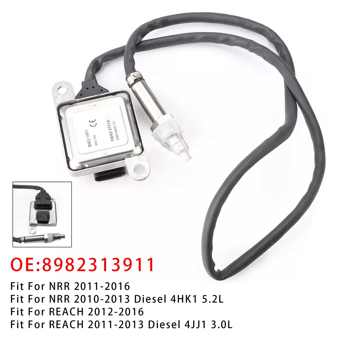 Reach Isuzu NPR NPR-HD NQR NRR 10-16 8982313911 Nox Nitrogen Oxygen Sensor