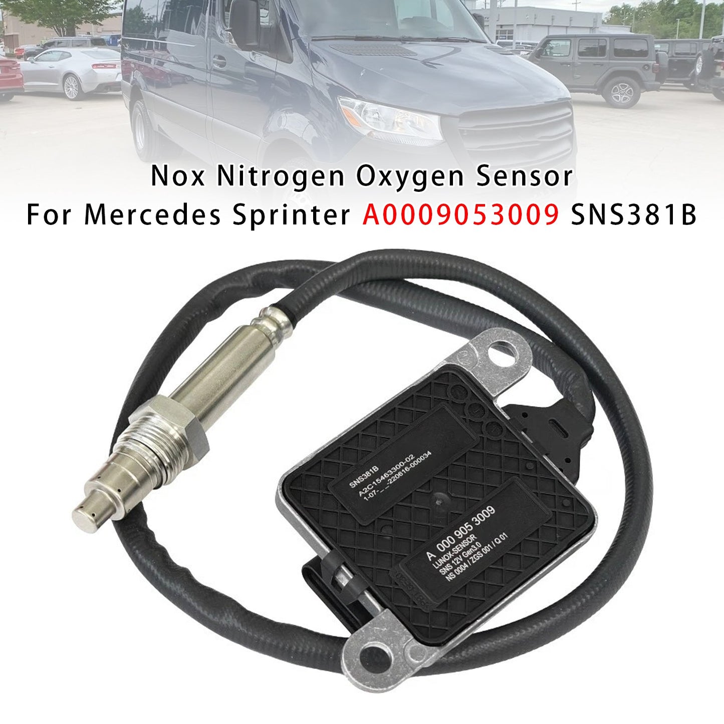 2019 Mercedes-Benz Sprinter 4500 A0009053009 SNS381B Nox Nitrogen Oxygen Sensor