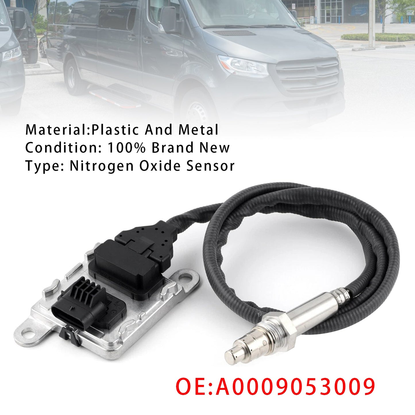 2019 Mercedes-Benz Sprinter 4500 A0009053009 SNS381B Nox Nitrogen Oxygen Sensor