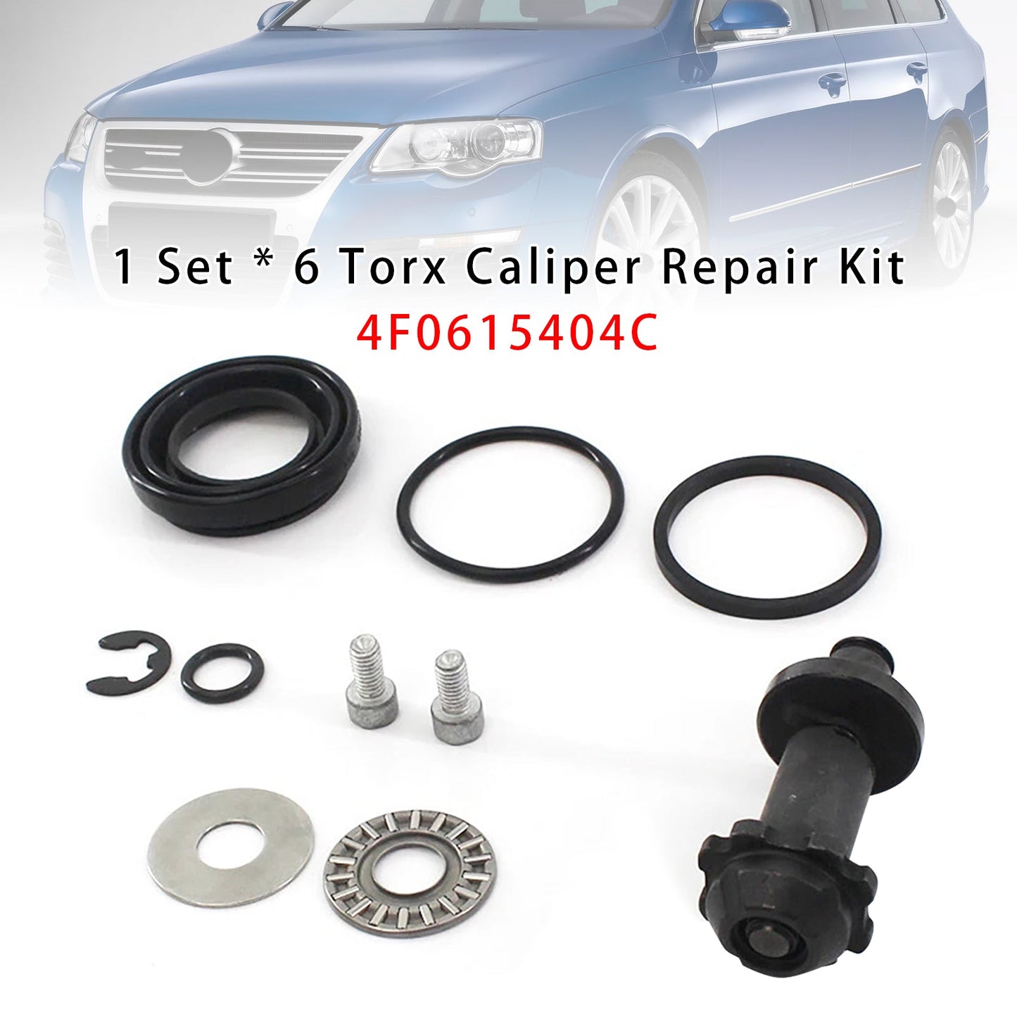 2008-2012 VW Passat CC 4F0615404C 6 Torx Parking Rear Brake Caliper Motor Repair Kit
