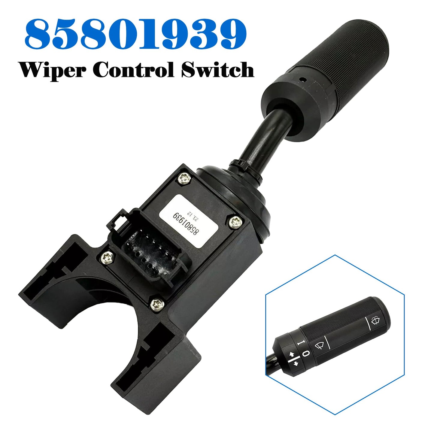 Holland B115B B90B B95 B95B B95BLR B95BTC B95C B95CLR B95CTC B95LR B95TC LB110 Engine 85801939 Wiper Control Switch