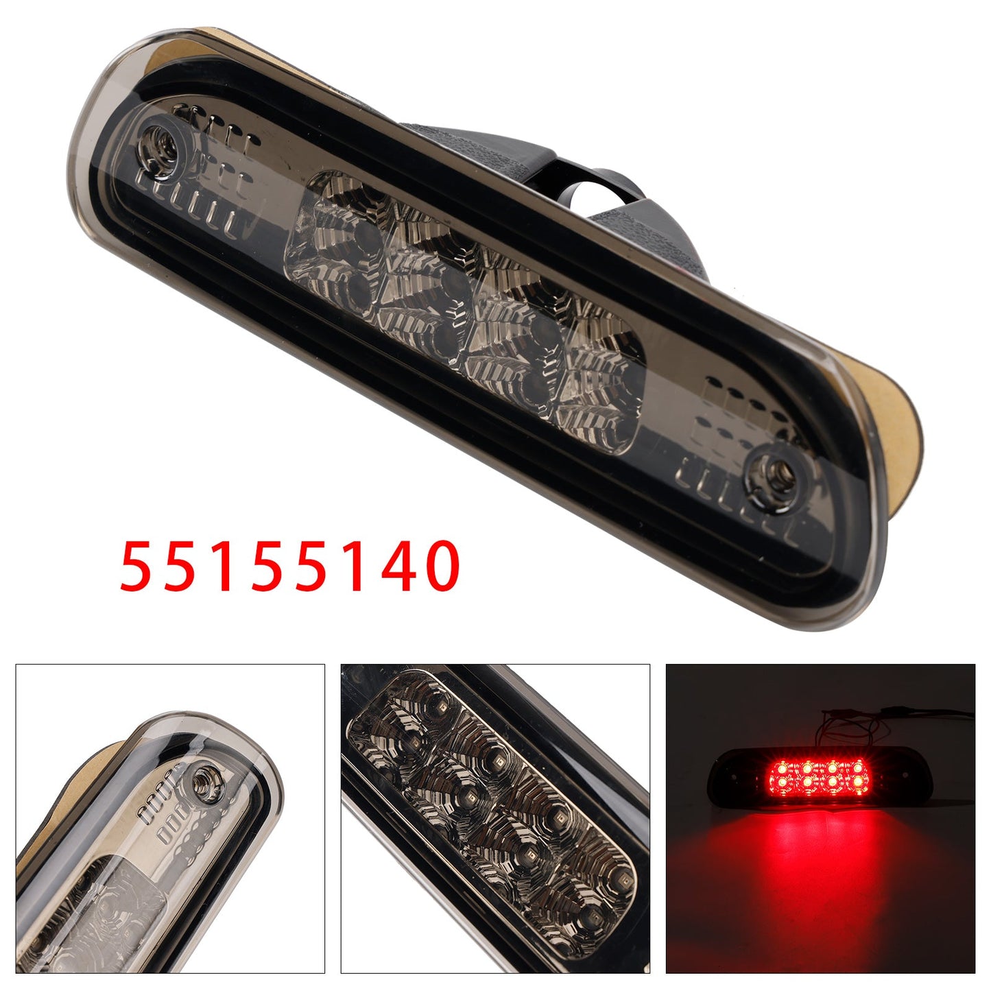 1999-2004 Jeep Grand Cherokee Smoked 55155140 LED Third Brake Light Stop Lamp