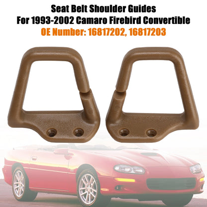 1993-2002 Camaro Firebird Convertible HT7203/7202 Tan Seat Belt Shoulder Guides