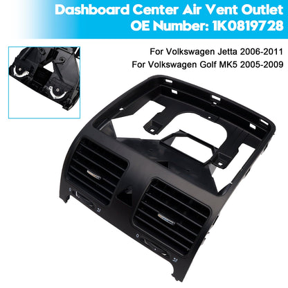 2005-2009 Volkswagen Golf MK5 1K0819728 Dashboard Center Air Vent Outlet