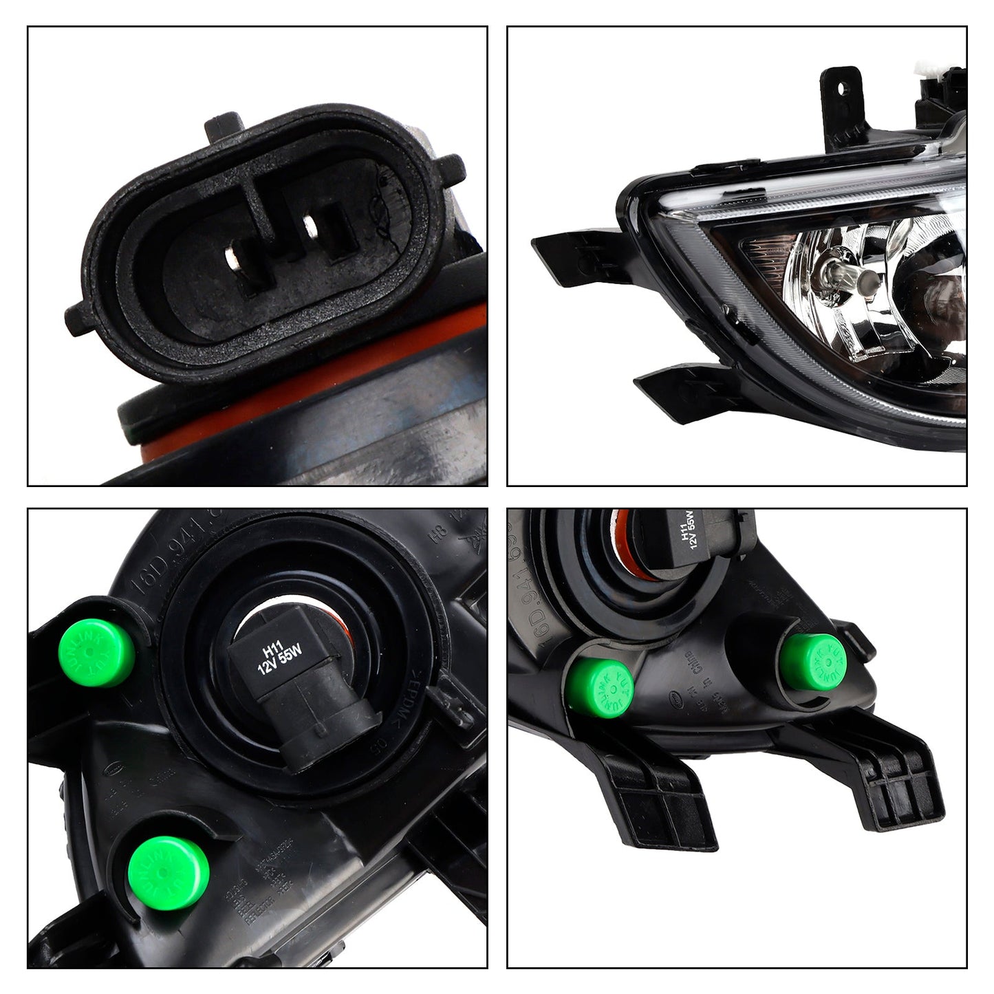 VW Jetta MK6 2015-2018 16D941699 Front Left Bumper Clear Lens Fog Light Lamp (Copy)