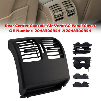 Mercedes Benz C-Class W204 2007-2014 2048300354 Rear Center Console Air Vent AC Panel Cover Black (Copy)
