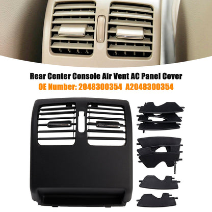Mercedes Benz C-Class W204 2007-2014 2048300354 Rear Center Console Air Vent AC Panel Cover Black (Copy)
