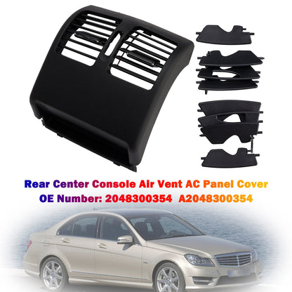 Mercedes Benz C-Class W204 2007-2014 2048300354 Rear Center Console Air Vent AC Panel Cover Black (Copy)