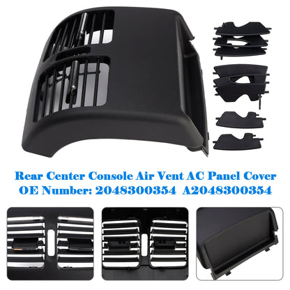 Mercedes Benz C-Class W204 2007-2014 2048300354 Rear Center Console Air Vent AC Panel Cover Black (Copy)