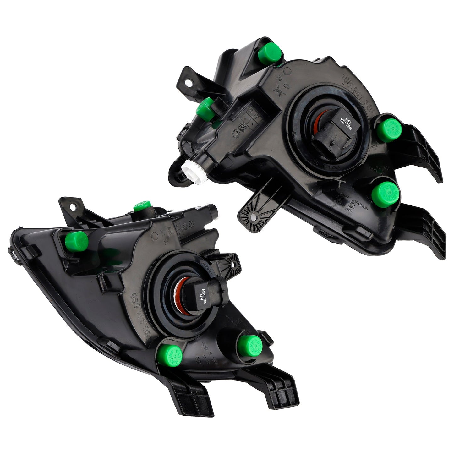 VW Jetta MK6 2015-2018 16D941699 Pair Front Bumper Clear Lens Fog Light Lamp