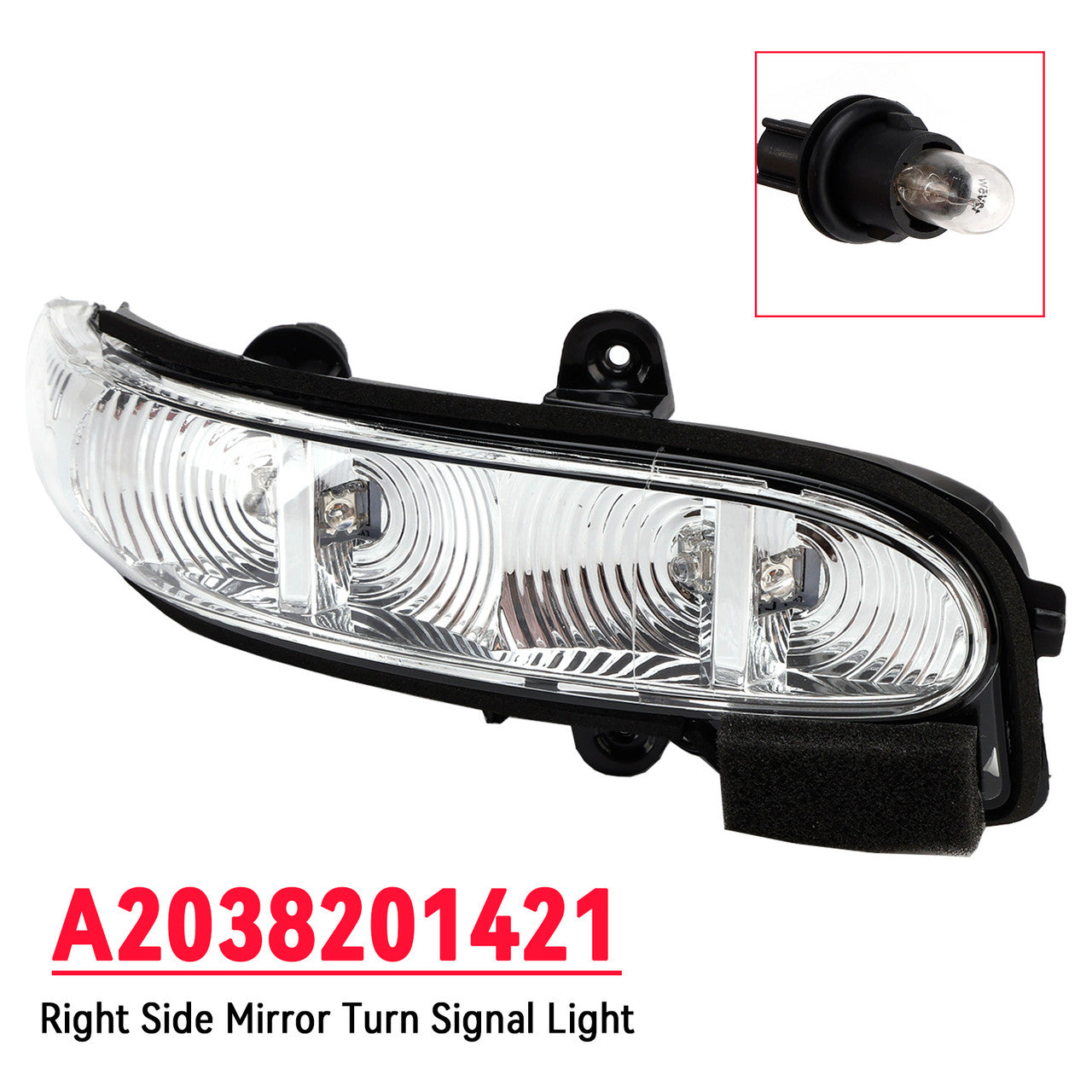 Mercedes-Benz W211 S211 W463 A2038201421 Right Side Mirror Turn Signal Light
