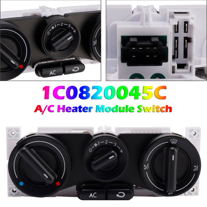 VW Beetle 1C0820045C A/C Heater Control Panel Climate Control Module Switch