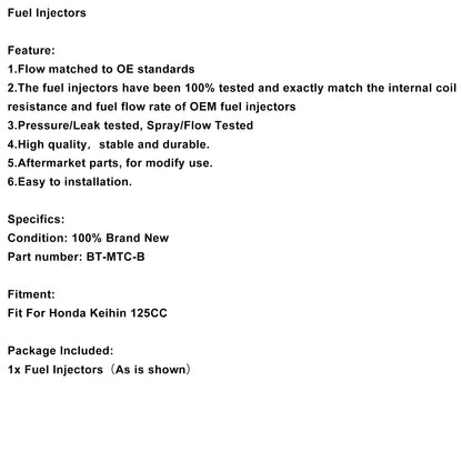 Honda Keihin 125CC BT-MTC-B Fuel Injectors