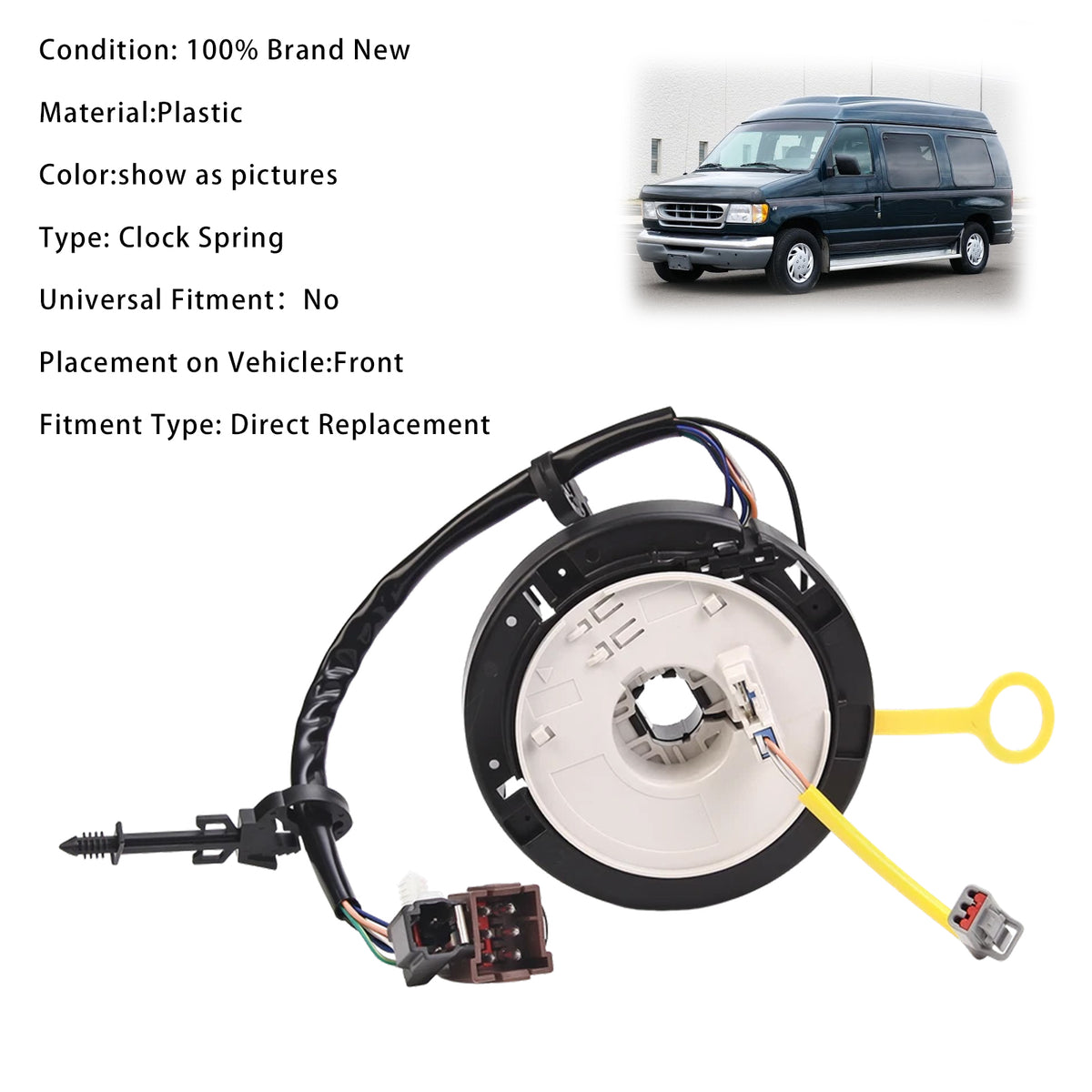 1998-2003 E150 E250 E350 Ford F8UZ14A664DA Steering Wheel Clock Spring