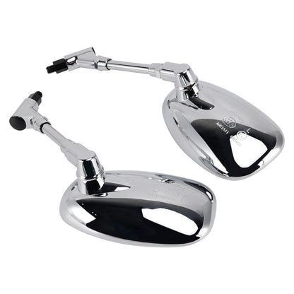 2003-2007 Honda VTX1300S 2002-2006 VTX1800C Set of 2 Chrome Rearview Mirrors