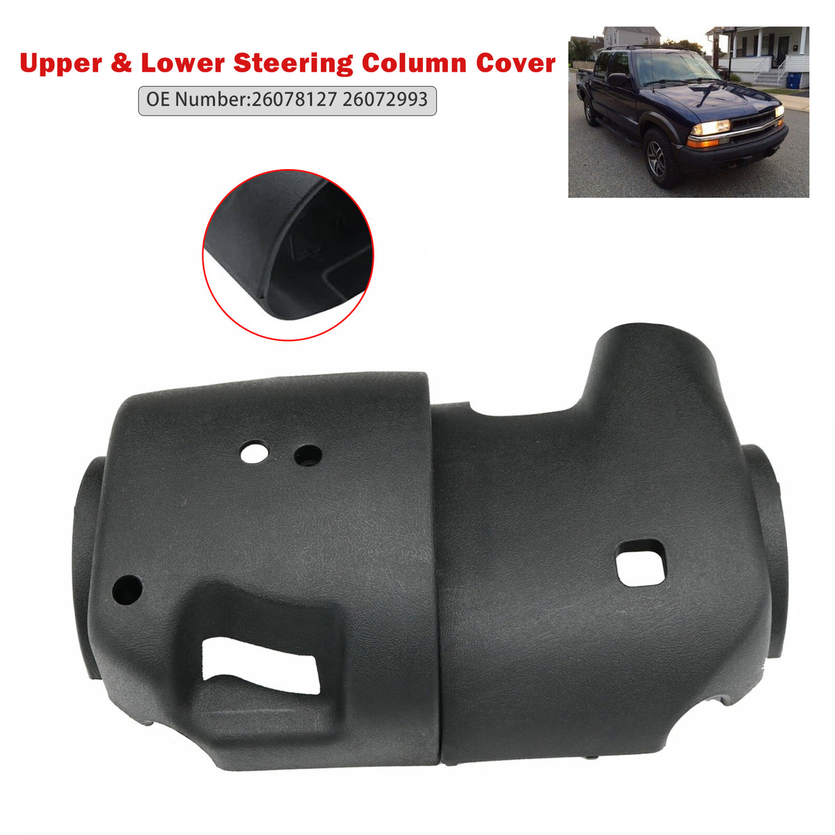 Chevy Tahoe Suburban Gmc Yukon 26078127 Upper & Lower Steering Column Cover