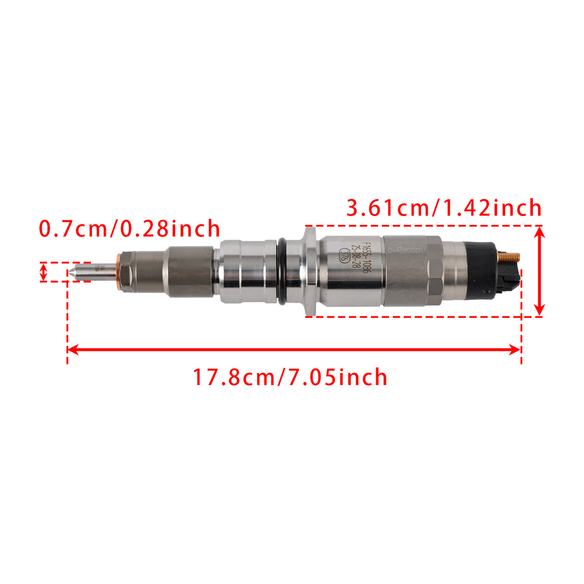 Komatsu PC200-8 Cummins Engine QSB6.7 0445120231 5263262 1Pcs Fuel Injector